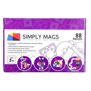 Simply Mags Magnetic Tiles - Ball Run (88 Pieces)