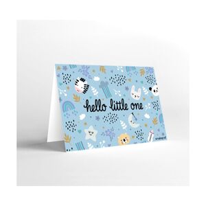 Mukagraf Mini Hello Little One (Boy)Greeting Card(11X8Cm)