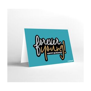 Mukagraf Mini Forever Young Greeting Card(11X8Cm)