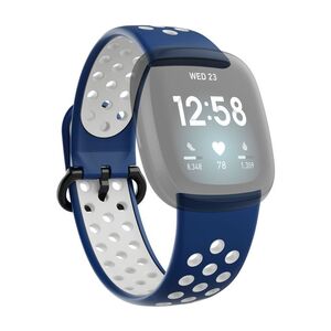 Hama 86239 Fitbit Versa 3/4/Sense 2 Breathable Watch Wrist Strap - Dark Blue