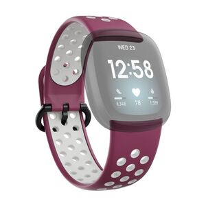 Hama 86240 Fitbit Versa 3/4/Sense 2 Breathable Watch Wrist Strap - Bordeaux