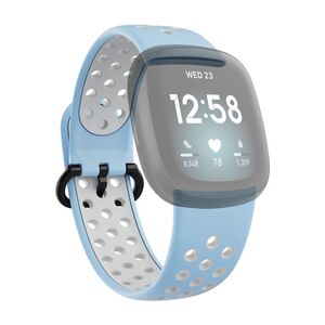 Hama 86241 Fitbit Versa 3/4/Sense 2 Breathable Watch Wrist Strap - Light Blue