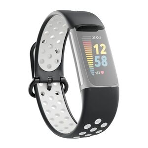 Hama 86246 Fitbit Charge 5 Breathable Watch Wrist Strap - Black
