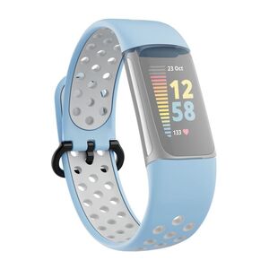Hama 86249 Fitbit Charge 5 Breathable Watch Wrist Strap - Light Blue