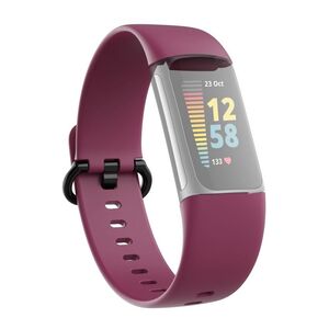 Hama 86253 Fitbit Charge 5 Replacement Wrist Strap - Burgundy