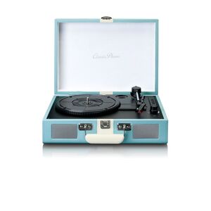 Lenco Classic TT-110BUWH UK Suitcase Turntable With Bluetooth And Built-in Speakers - Blue/White