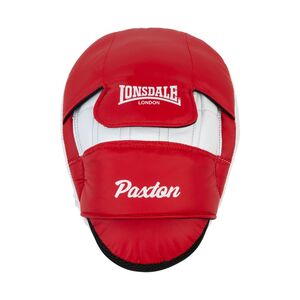 Lonsdale Paxton Artificial Leather Hook & Jab Pads (1 Pair) - Red/White - One Size
