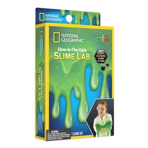 National Geographic Carded Glow in the Dark Slime Lab Slime Kit