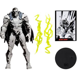 Mcfarlane DC Comics Direct Black Adam Line Art Variant 7-Inch Action Figure with Comic Book (Gold Label)