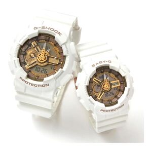 Casio G-Shock Lov-22A-7Adr Lover's Collection Analog Digital Watches (Set Of 2)
