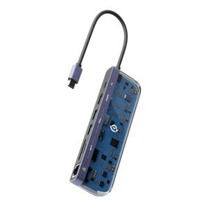 Powerology 7-in-1 USB-C Multi Hub - Crystalline Series