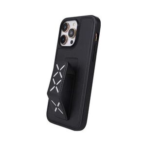 Tingz PU Leather Case with Hand Grip for iPhone 14 Pro - Black