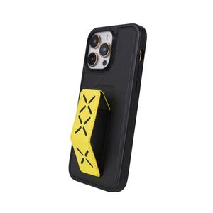 Tingz PU Leather Case with Hand Grip for iPhone 14 Pro - Yellow