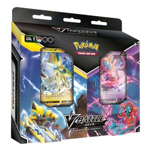 Pokemon TCG V Battle Deck Bundle Zeraora Vs Deoxys Pack