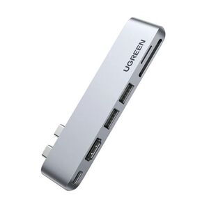 UGreen 6-in-2 USB C Hub for MacBook Pro/Air - Grey