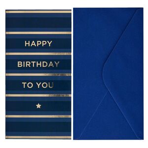 Design By Violet Birthday Blue Medium Gift Bag (25.3 x 21.5cm)