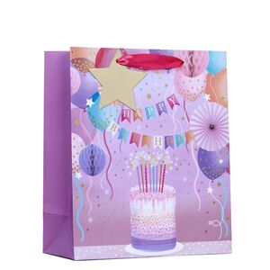 Design By Violet Pink Cake Medium Gift Bag (25.3 x 21.5cm)