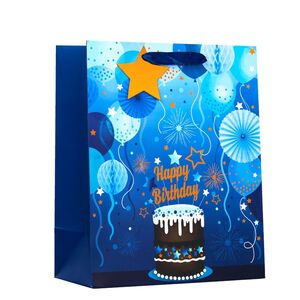 Design By Violet Blue Cake Large Gift Bag (26.5 x 33cm)