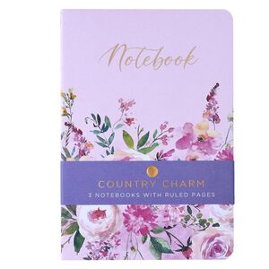 Design By Violet Country Charm A5 Notebook (Pack of 3)