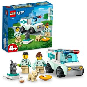 LEGO City Vet Van Rescue Building Toy Set 60382 (58 Pieces)