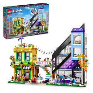 LEGO Friends Downtown Flower and Design Stores Building Toy Set 41732 (1971 Pieces)