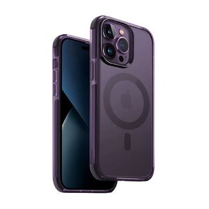 Uniq Hybrid MagClick Charging Combat (AF) Case for iPhone 14 Pro - Fig (Purple)