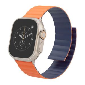Levelo Cosmo Watch Strap for Apple Watch Ultra 49mm/Series 8 45mm/Galaxy Watch 22mm - Orange/Blue