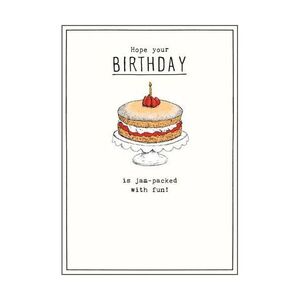 Pigment Etched Cake Jam-Packed Greeting Card (17.6 x 13cm)