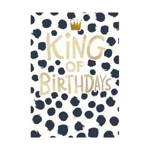 Pigment Bijou King Of Birthdays Greeting Card (17.6 x 13cm)