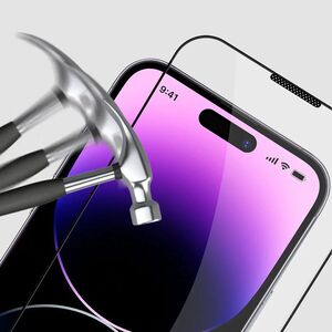 Gripp Dust Proof 3D Tempered Glass for Apple iPhone 14 Pro - Black