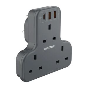 Momax OnePlug PD20W 2A1C 3-Position T-Socket - Space Grey