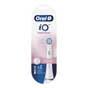 Oral-B iO Gentle Care Replacement Brush Heads - White (Pack of 2)
