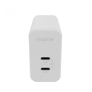Mophie Speedport 67 - 67W 2-Port GaN Fast Wall Adapter - White