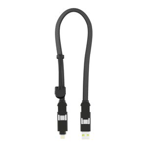 Rolling Square inCharge XL - 6 in 1 100W Cable 30cm - Black