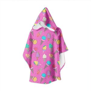 Slipstop Glace Junior Poncho Towel - Pink - One Size