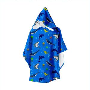 Slipstop Olympos Junior Poncho Towel - Blue - One Size