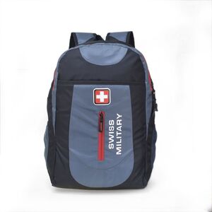 Swiss Military LBP40 Playtruf Backpack - Grey/Black (25L)
