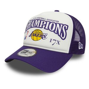 New Era NBA League Champions Los Angeles Lakers Men's Trucker Cap - Purple (One Size)
