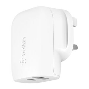 Belkin Wall Charger 37W USB PD With PPS - UK Plug - White