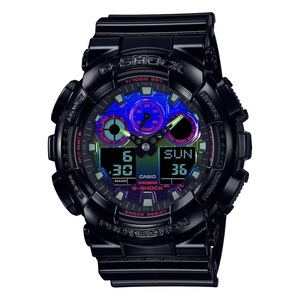 Casio G-Shock GA-100RGB-1ADR Analog Digital Men's Watch Black