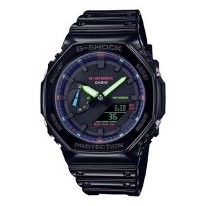 Casio G-Shock GA-2100RGB-1ADR Analog Digital Men's Watch Black