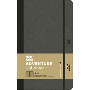 Flexbook Adventure Ruled A5 Notebook - Medium - Off-Black (13 x 21 cm)