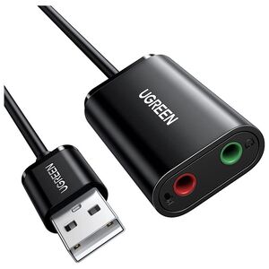 UGREEN USB 2.0 A External Sound Adapter - Black