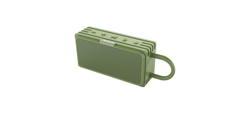 Promate Rustic-3 Green Portable Rugged IPX6 Water Resistant True Wireless Stereo Speaker