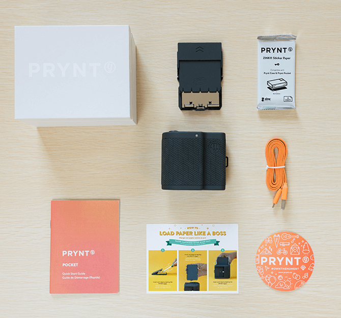 Prynt Pocket Instant Photo Printer Graphite for iPhone