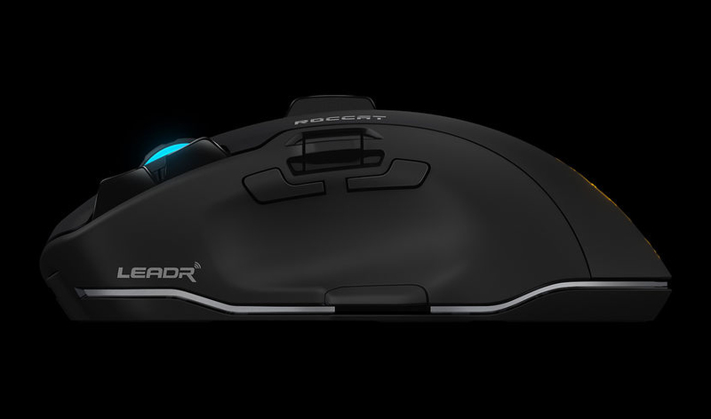 ROCCAT LEADR Black Wireless Multi-Button RGB Gaming Mouse
