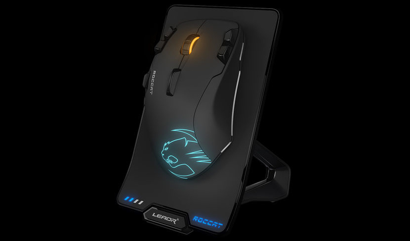 ROCCAT LEADR Black Wireless Multi-Button RGB Gaming Mouse