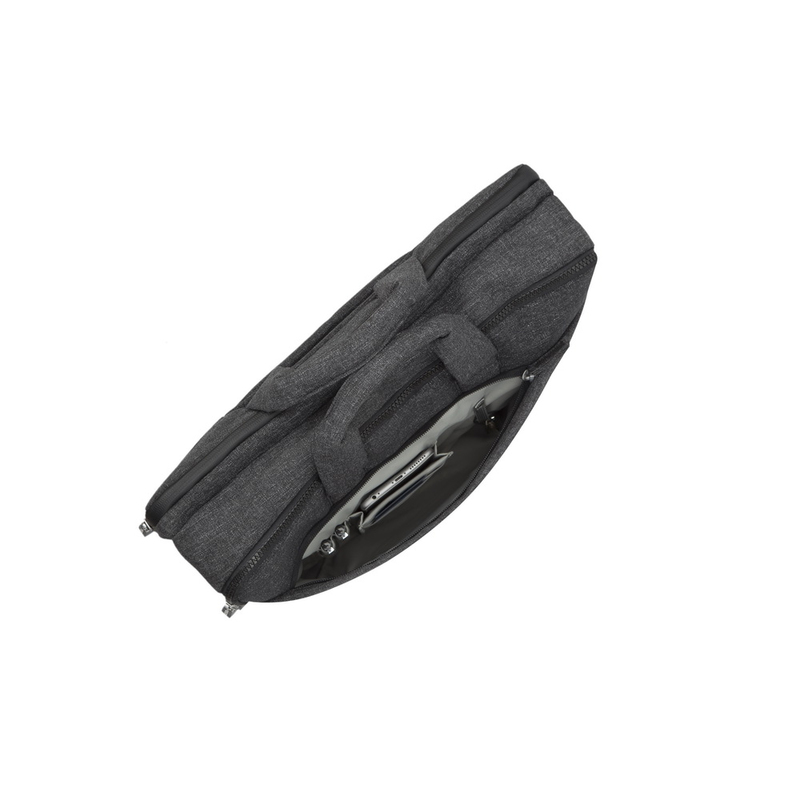 Rivacase Lantau 8831 Black Melange Toploading Laptop Bag For Macbook Pro/Ultrabook Bag 15.6-Inch