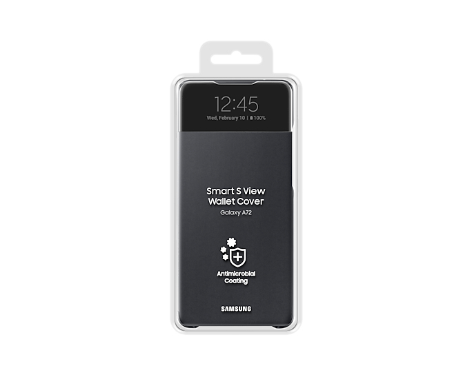 Samsung Smart S View Wallet Cover Black for Galaxy A72