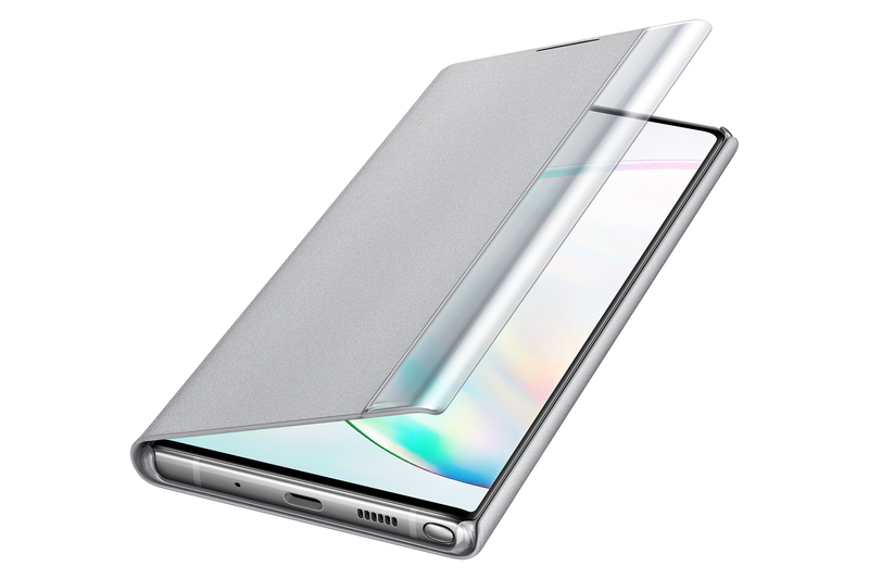 Samsung Clear View Cover Silver for Galaxy Note 10+